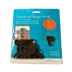 NEW in package Cascading Hanger Hooks Set of 10 Closet Organizer